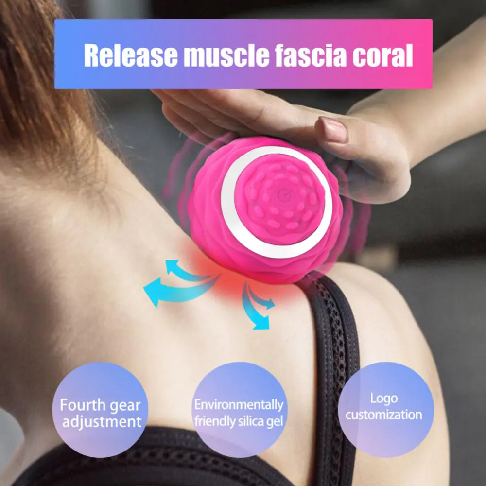 Electric Vibrating Massage Fitness Ball - Fit Fusion Flex
