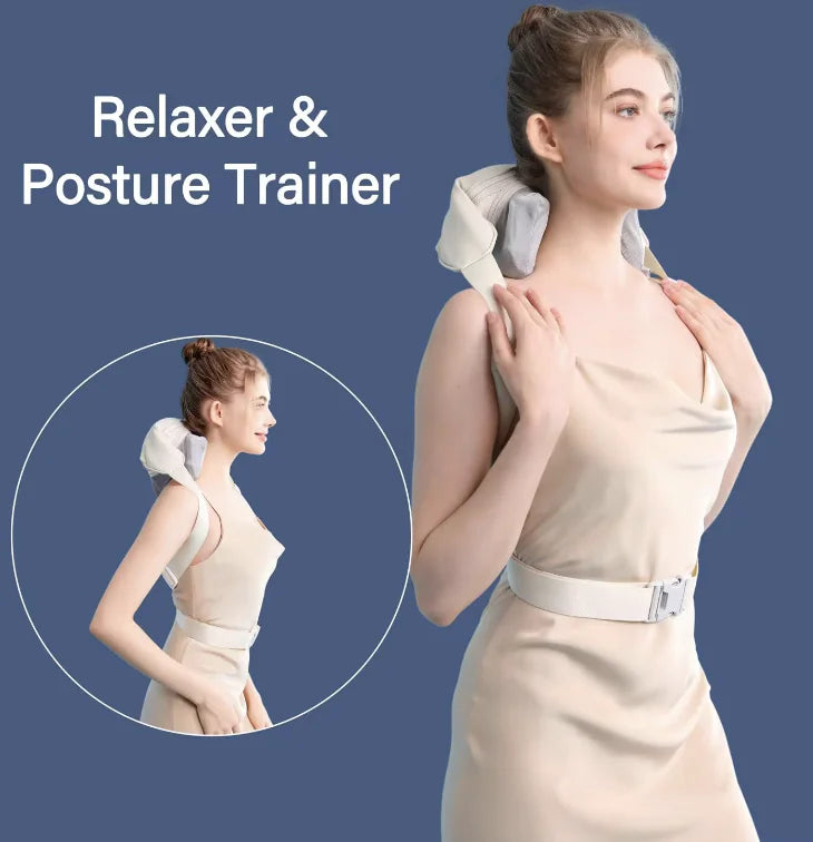 Heated Back and Neck Pain Reliever - Fit Fusion Flex
