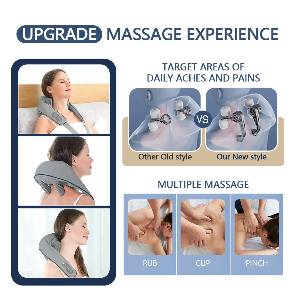 Electric Neck and Back Massager - Fit Fusion Flex