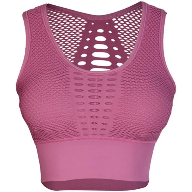 Fitness Mesh Sports Bra - Fit Fusion Flex